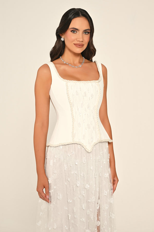 Sequin Long Dress with Front Slit and Straps